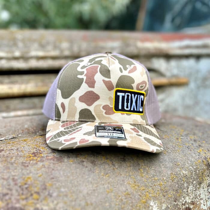 TOXIC CALLS  HARVEST DUCK CAMO TRUCKER HAT